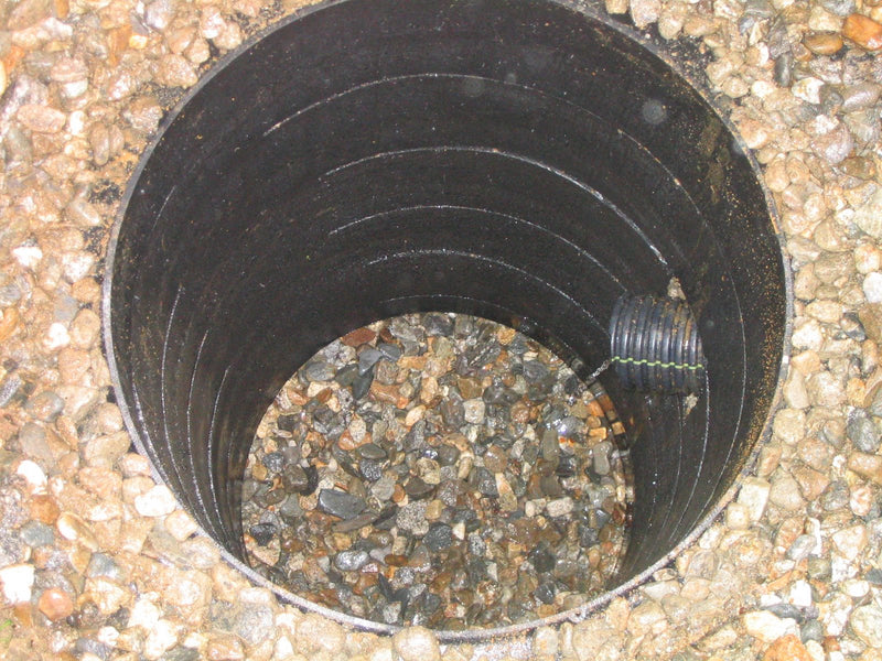 Load image into Gallery viewer, 2&#39; x 8&#39; Dry Well with River Rock – Superior Drainage Solution
