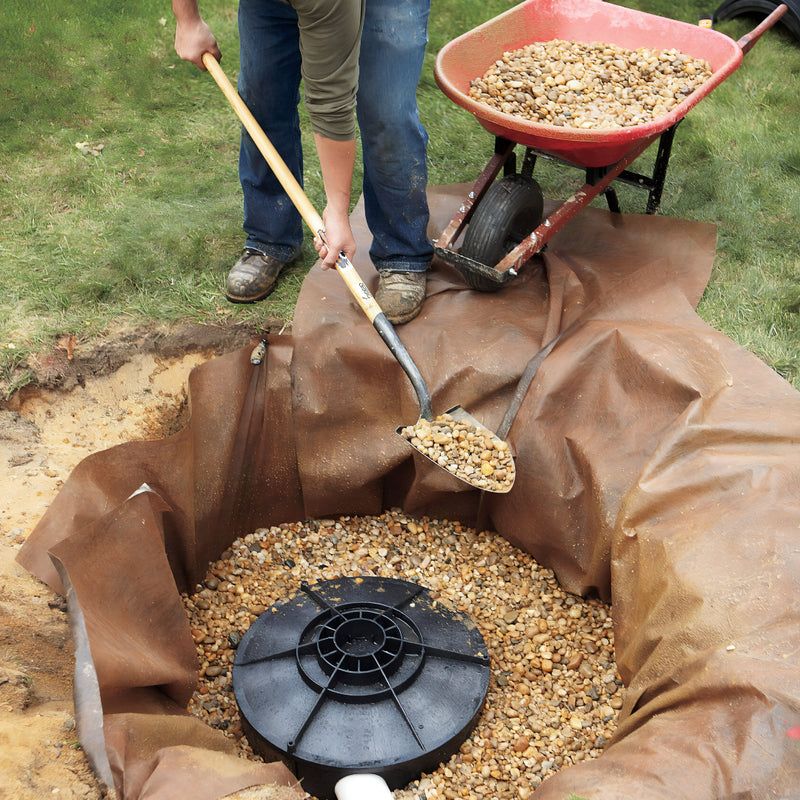 Load image into Gallery viewer, 2&#39; x 8&#39; Dry Well with River Rock – Superior Drainage Solution
